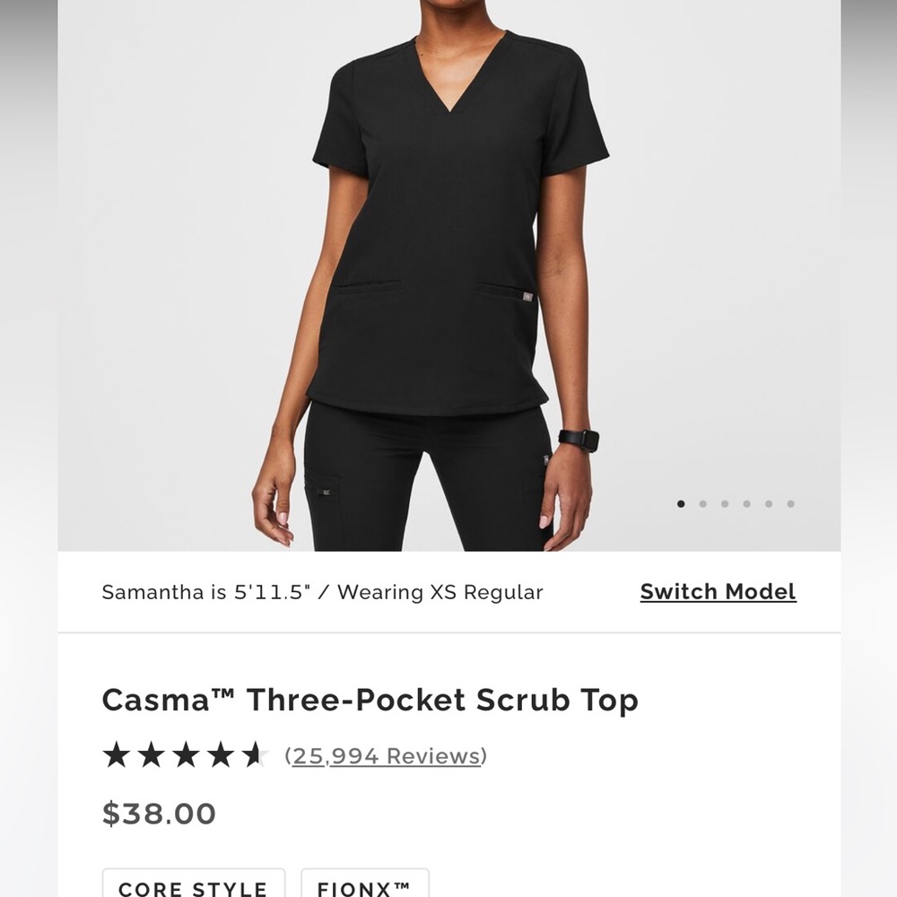 Figs set scrub top and bottom